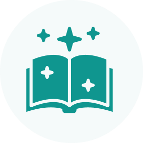 book icon with bg