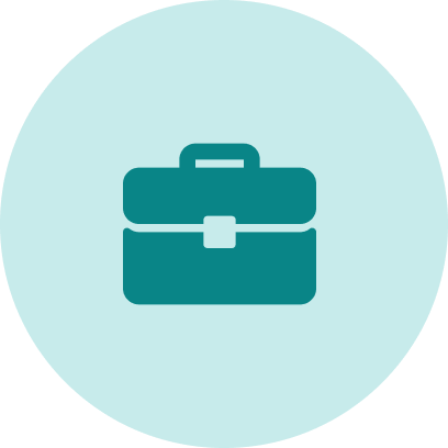 green briefcase icon