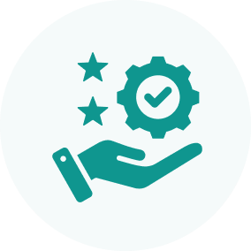 responsible icon with bg